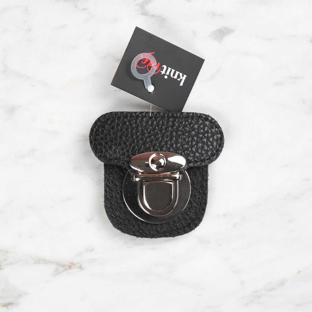Knitme Dikişli Kilit 6X6 cm Siyah BA-0067